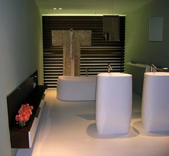 Agape Badewanne und Waschbecken 'Pear'